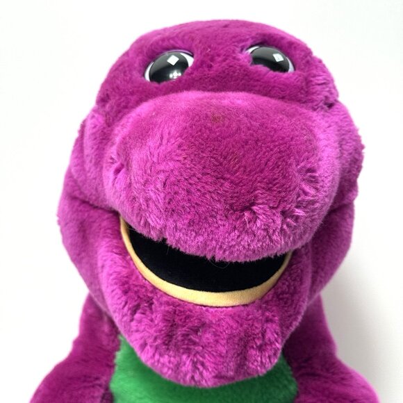 Vintage Barney Purple Dinosaur 20” Plush Stuffed Animal Toy 1992 Lyons Group - Picture 3 of 7